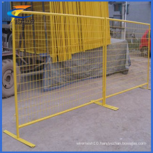 Crowd Control Barrier Round Post Fence Netting Temporary Fence